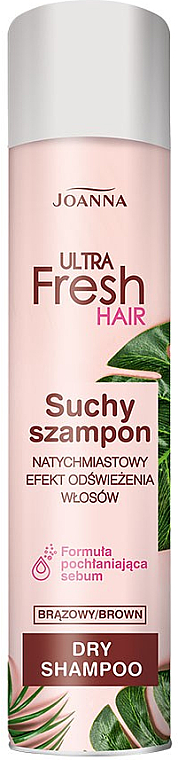 Trockenshampoo für dunkles Haar - Joanna Ultra Fresh Hair Brown Dry Shampoo — Bild N1
