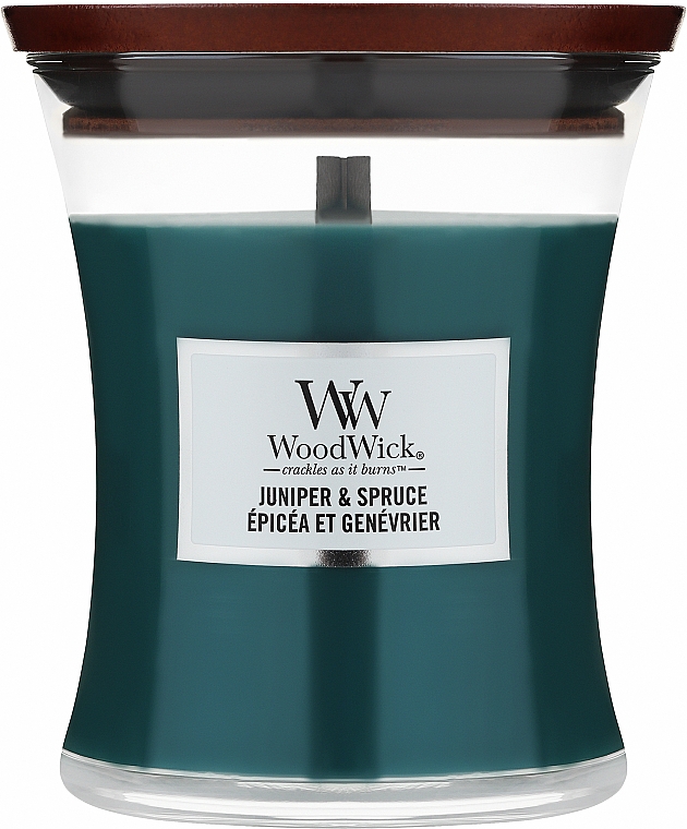 Duftkerze im Glas - WoodWick Petite Candle Juniper & Spruce — Bild N2