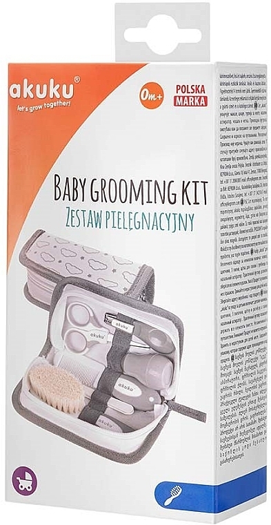 Babypflegeset, grau - Akuku Hooligans Baby Care Starter Kit — Bild N4