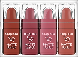 Make-up Set ( Matter Lippenstift 4 St.) - Golden Rose Matte Lipstick NR1 — Bild N1