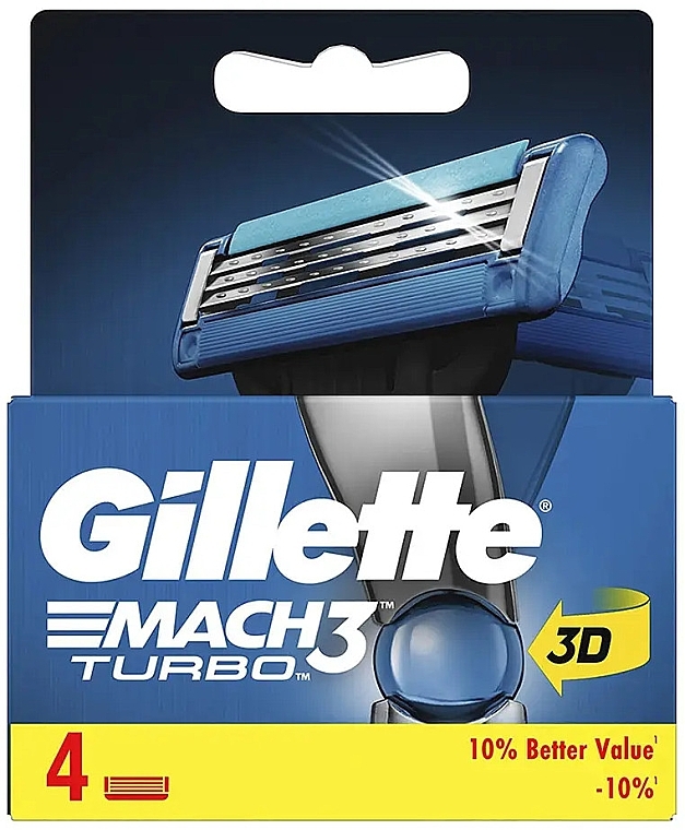 Ersatzklingen 4 St. - Gillette Mach 3 Turbo 3D — Bild N1