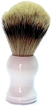 Rasierpinsel mit Dachshaar weiß - Golddachs Pure Bristle Plastic White — Bild N1