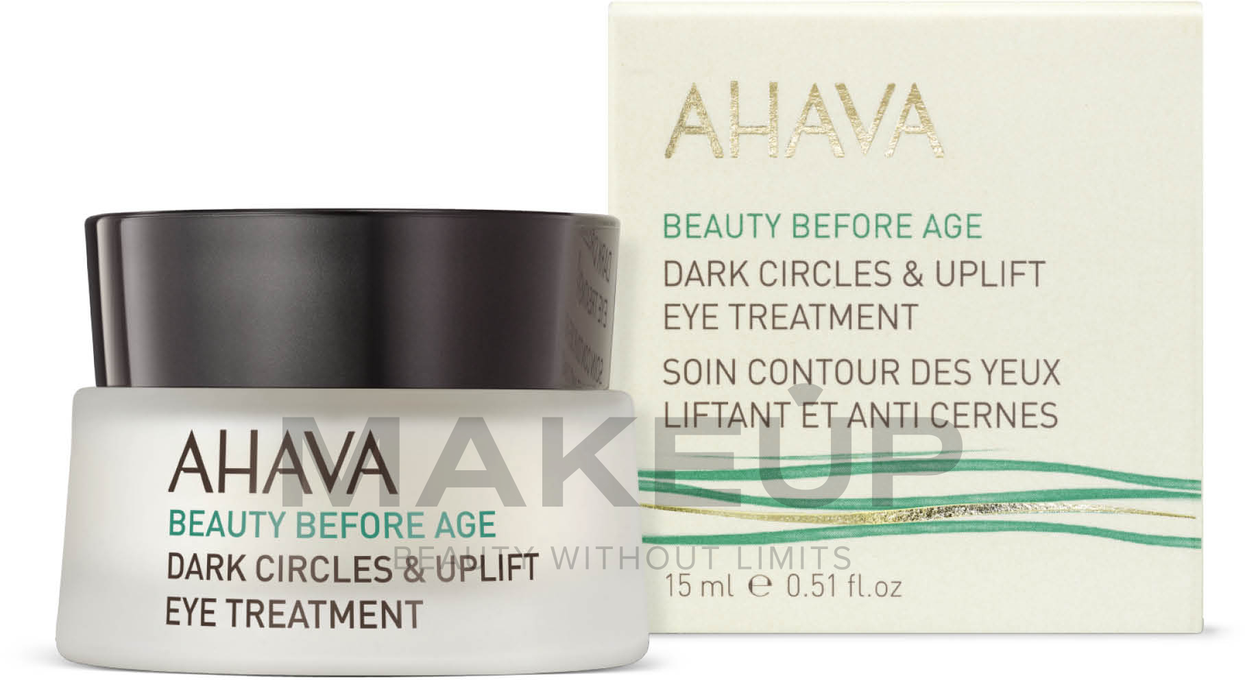 Lifting-Creme für die Haut um die Augen - Ahava Beauty Before Age Dark Circles & Uplift Eye Treatment — Bild 15 ml