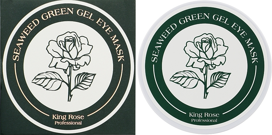 Anti-Aging-Hydrogel-Augenpatches mit Algen - King Rose Seaweed Green Gel Eye Mask — Bild N2