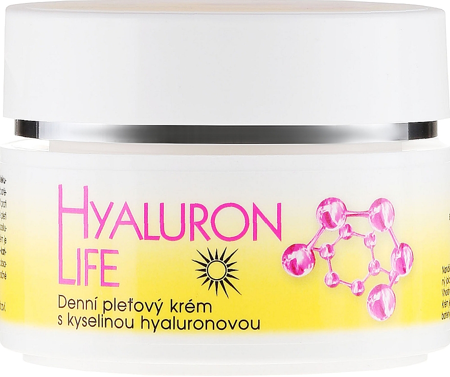 Feuchtigkeitsspendende Tagescreme mit Hyaluronsäure - Bione Cosmetics Hyaluron Life Day Cream With Hyaluronic Acid — Bild N2
