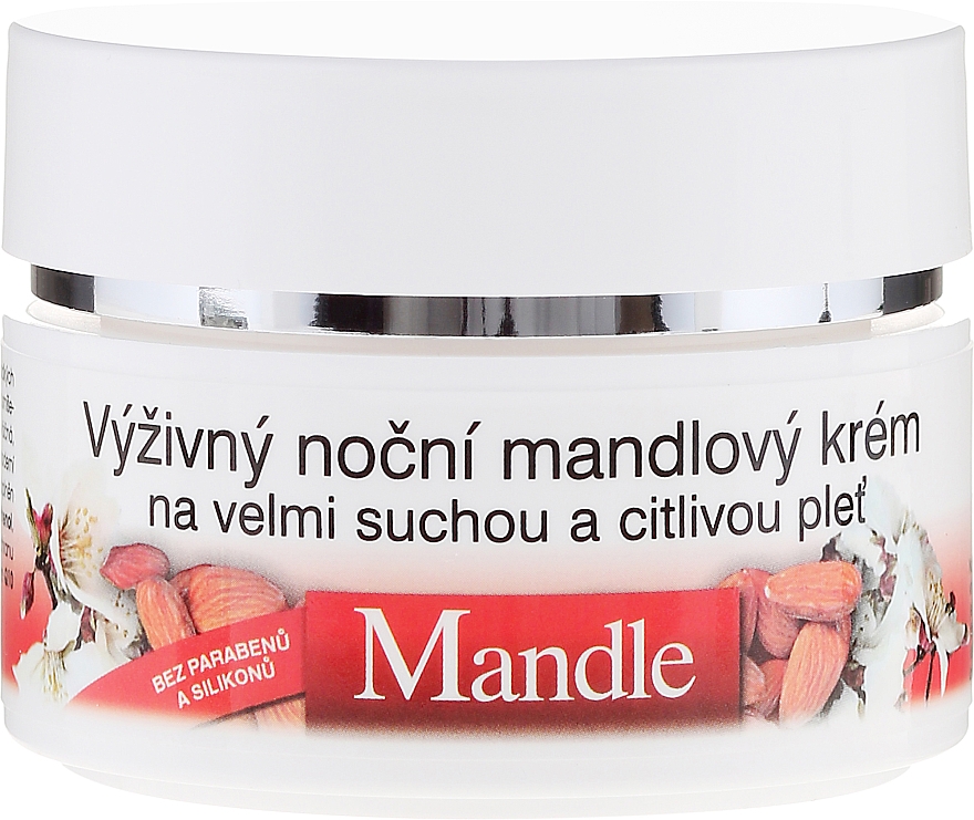 Pflegende Nachtcreme mit Mandelöl - Bione Cosmetics Nourishing Night Cream For Very Dry And Sensitive Skin — Bild N2