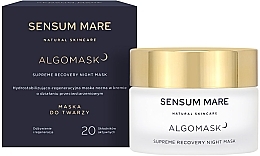 Düfte, Parfümerie und Kosmetik Hydrostabilisierende und regenerierende Anti-Falten Gesichtscreme-Maske für die Nacht - Sensum Mare Algomask