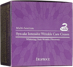 Düfte, Parfümerie und Kosmetik Anti-Falten Gesichtscreme mit Grüntee- und Aloeextrakt - Deoproce Syn-Ake Intensive Wrinkle Care Cream
