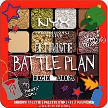 Lidschattenpalette, 16 Nuancen - NYX Professional Makeup Home Alone Ultimate Battle Plan Shadow Palette — Bild N1