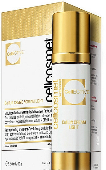 Revitalisierende Anti-Aging Gesichtsemulsion mit Hyaluronsäure - Cellcosmet CellEctive CellLift Cream Light — Bild N1