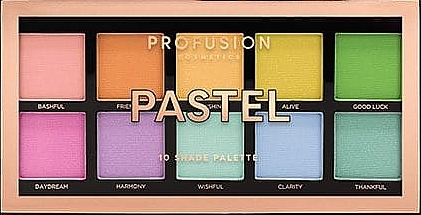 Lidschatten-Palette - Profusion Cosmetics Pastel 10 Shades Eyeshadow Palette — Bild N1