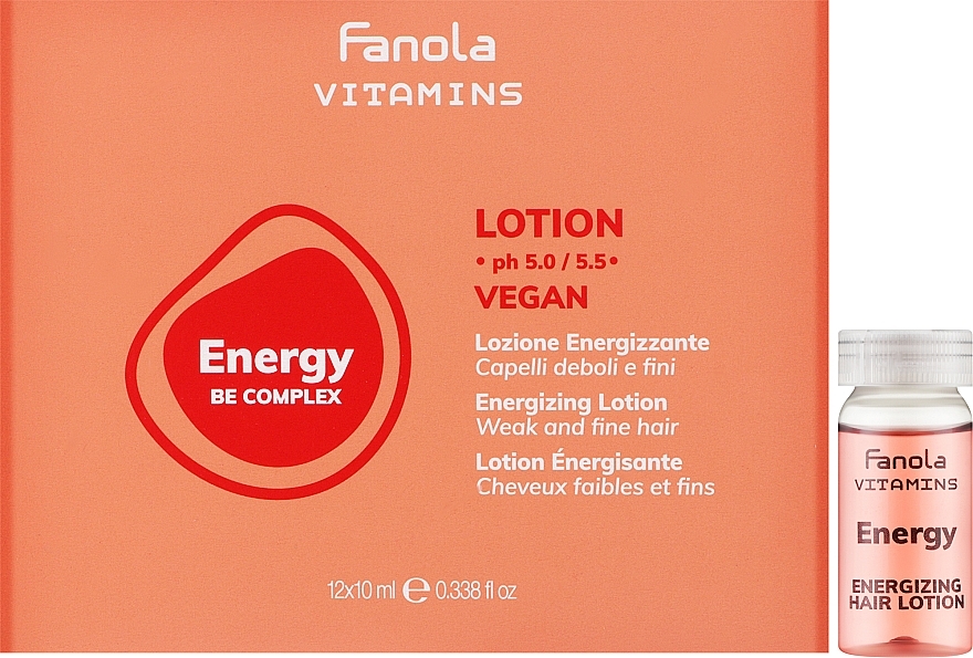 Energetisierende Lotion für schwaches und dünnes Haar - Fanola Vitamins Energy Be Complex Lotion — Bild N1