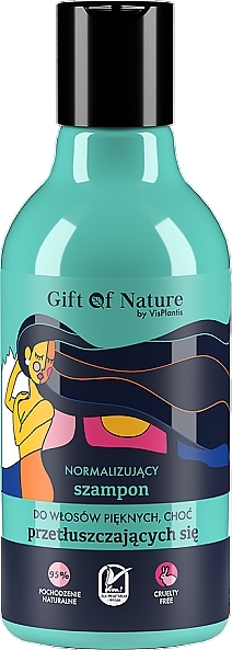Shampoo für fettiges Haar - Vis Plantis Gift of Nature Normalizing Shampoo For Greasy Hair — Bild N1