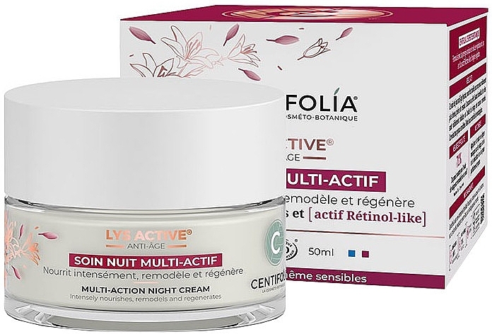 Multifunktionale Gesichtscreme für die Nacht - Centifolia Multi-Action Night Cream  — Bild N1