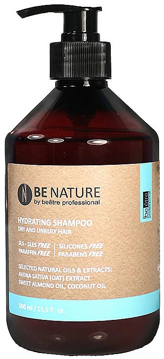 Feuchtigkeitsspendendes Shampoo für trockenes und widerspenstiges Haar - Beetre BeNature Hydrating Shampoo — Bild N1