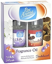 Düfte, Parfümerie und Kosmetik Duftölset - Pan Aroma Fragrance Oil White Musk & Sandalwood (Duftöl 2x10ml) 