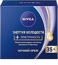 Düfte, Parfümerie und Kosmetik Nachtcreme Energie der Jugend 35+ - Nivea Anti Wrinkle Night Cream