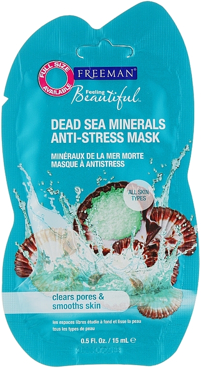 Anti-Stress Gesichtsmaske mit Mineralien aus dem Toten Meer - Freeman Feeling Beautiful Dead Sea Minerals Anti-Stress Mask (Mini) — Bild N1