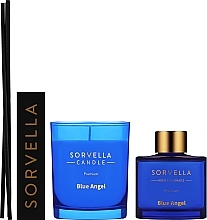 Duftset - Sorvella Perfume Home Fragrance Blue Angel (Raumerfrischer 120ml + Duftkerze 170g) — Bild N2