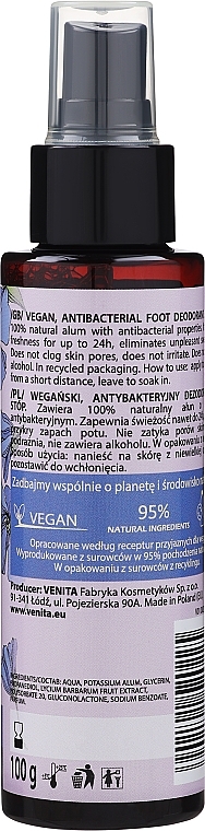 Fußdeodorant - Venita Bio Natural Care Deo — Bild N2