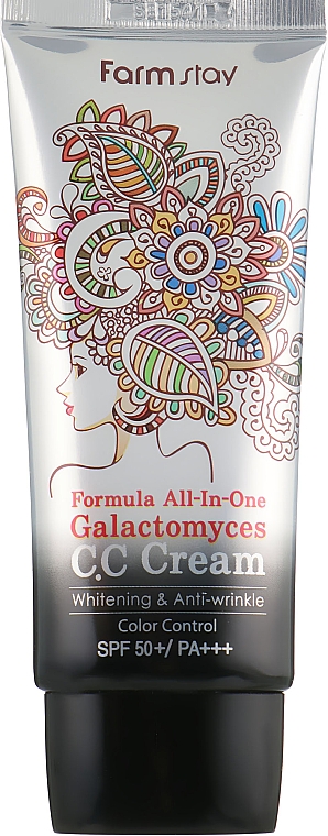 Multifunktionale CC Creme für das Gesicht gegen Falten SPF50+PA+++ - FarmStay Formula All-In-One Galactomyces C.C Cream SPF50/PA+++ — Bild N2