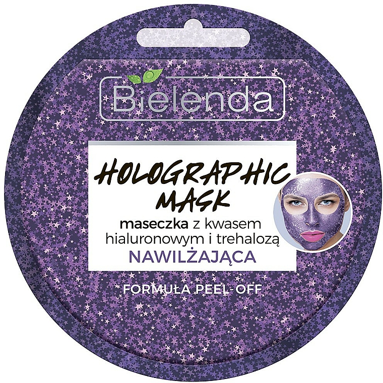 Gesichtsmaske mit Hyaluronsäure - Bielenda Holographic Mask Peel-Off — Bild N1