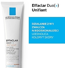 Getönte Gesichtspflege gegen Hautunreinheiten und Pickelmale - La Roche-Posay Effaclar Duo + Unifiant — Foto N5