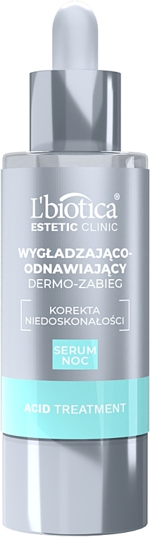 Glättendes und erneuerndes Nachtserum - L'biotica Estetic Clinic Acid Treatment  — Bild N1