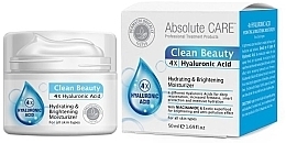 Feuchtigkeitsspendende Gesichtscreme - Absolute Care Clean Beauty 4X Hyaluronic Acid Hydrating & Brightening Moisturizer — Bild N1