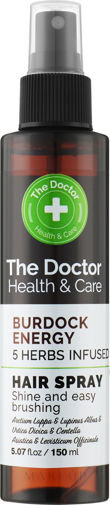 Haarspray Klette - The Doctor Health & Care Burdock Energy 5 Herbs Infused Hair Spray — Bild 150 ml