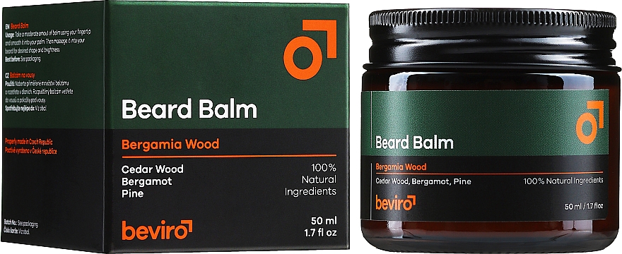 Bartbalsam mit Zedernholz und Bergamotte - Beviro Bergamia Wood Beard Balm — Bild N2