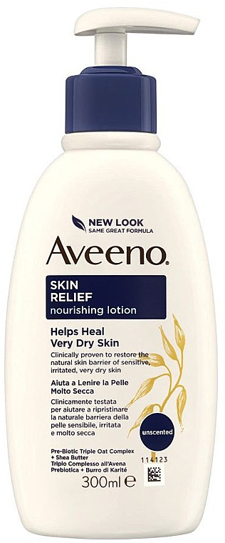 Pflegende Lotion für sehr trockene Haut - Aveeno Skin Relief Nourishing Lotion Helps Heal Very Dry Skin — Bild N1