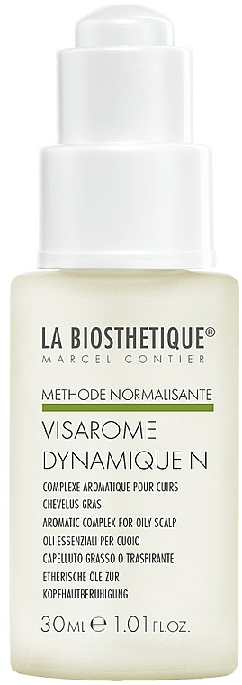 Beruhigende Behandlung mit ätherischen Ölen für fettige Kopfhaut - La Biosthetique Methode Normalisante Visarome Dynamique N — Bild N1