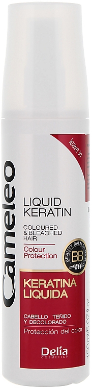 Flüssiges Kreatin im Spray für gefärbtes Haar oder Strähnen - Delia Cameleo Liquid Keratin Coloured & Bleached Hair — Bild N1