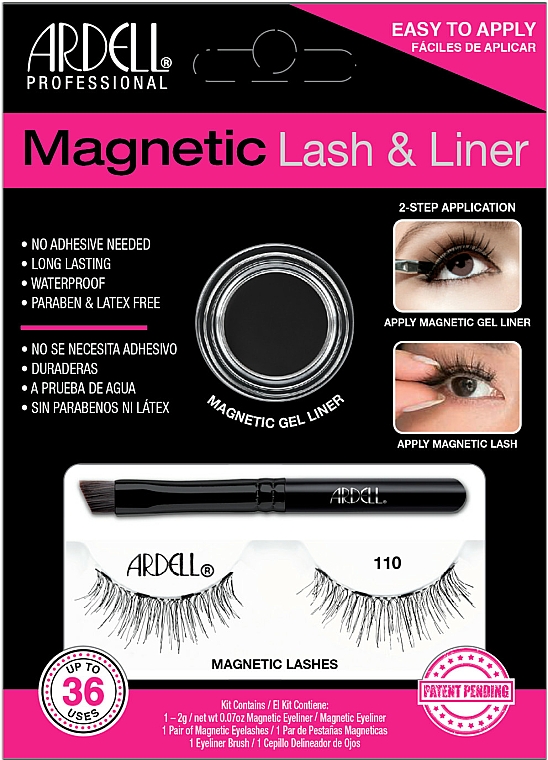 Make-up Set (Eyeliner 2g + Magnetische Wimpern 2St.) - Magnetic Lash & Liner 110 Lash Kit  — Bild N1