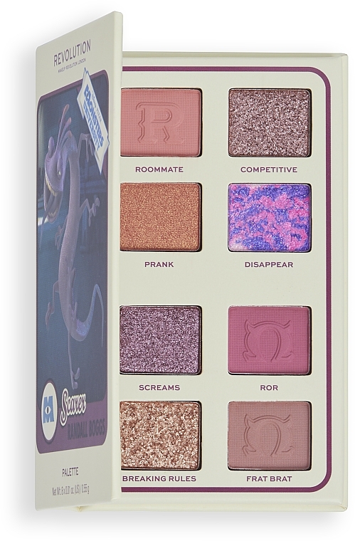 Lidschatten-Palette - Makeup Revolution x Monsters University Card Palette Randall Scare — Bild N2