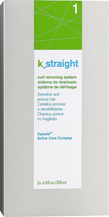 Glättungskomplex für poröses und schwaches Haar - Lakme K.Straight Curl Removing System for Sensitive Hair 1 — Bild N1