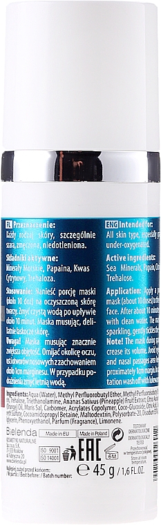 Feuchtigkeitsspendende Anti-Falten Gesichtsmaske - Bielenda Professional Skin Breath Mask — Bild N2