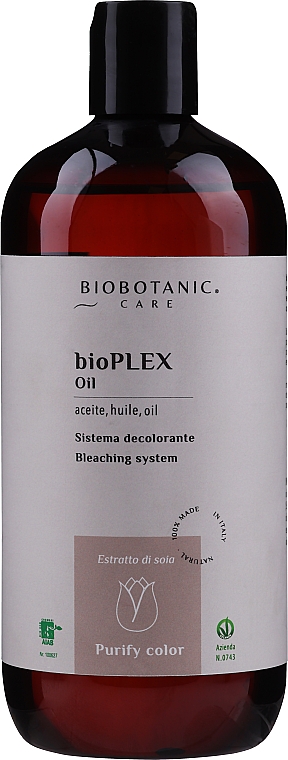 Schützendes Haaröl mit Sojaextrakt - BioBotanic bioPLEX Purify Color Oil — Bild N1