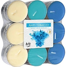 Düfte, Parfümerie und Kosmetik Teekerzen-Set Anti-Tabak 18 St. - Bispol Anti Tobacco Scented Candles 