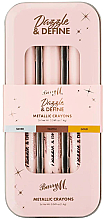 Düfte, Parfümerie und Kosmetik Barry M Dazzle & Define Metallic Crayons (eyeshadow/3x1.4g) - Lidschatten-Set