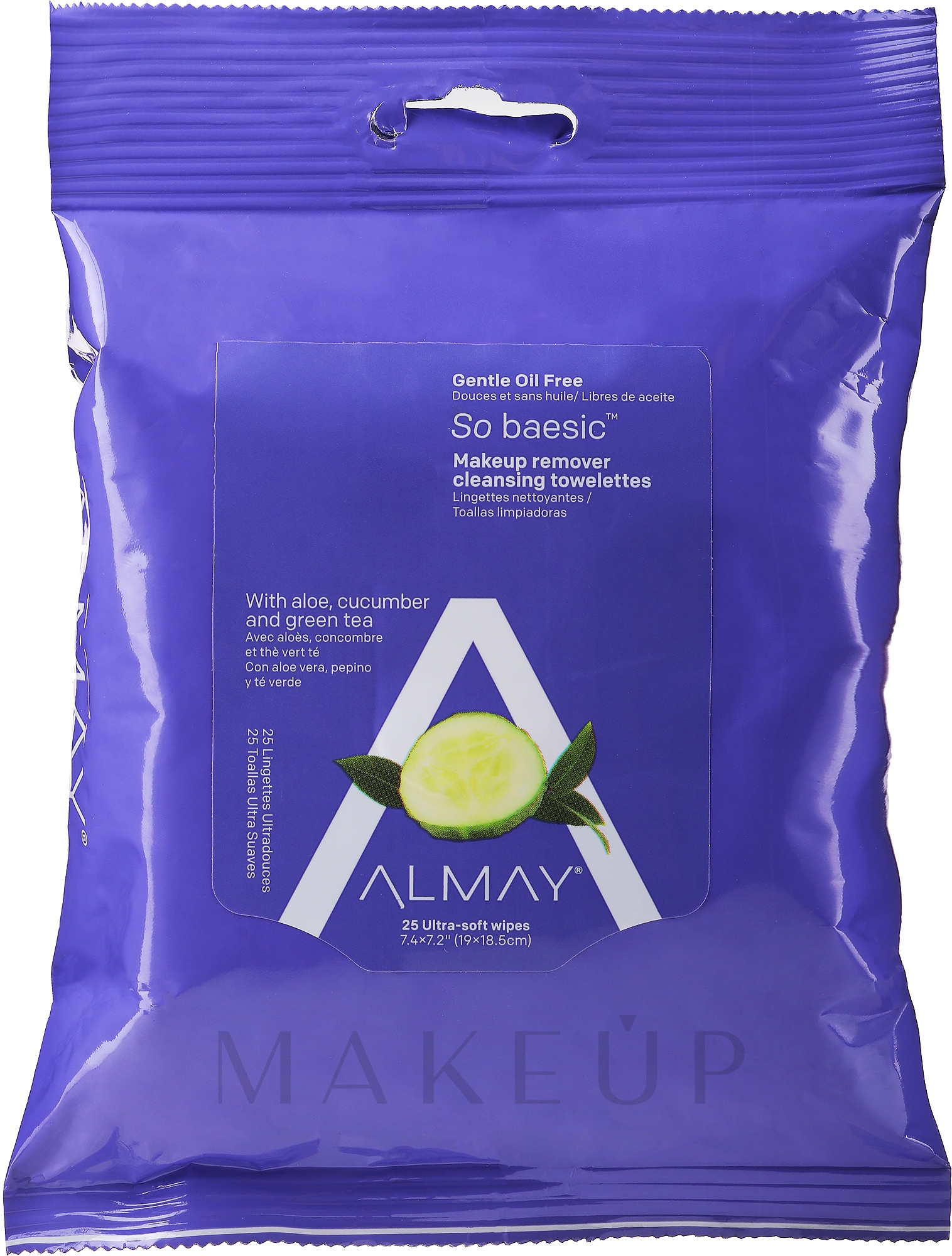 Reinigungstücher zum Abschminken - Almay Makeup Remover Cleansing Towelettes Oil-Free — Bild 25 St.