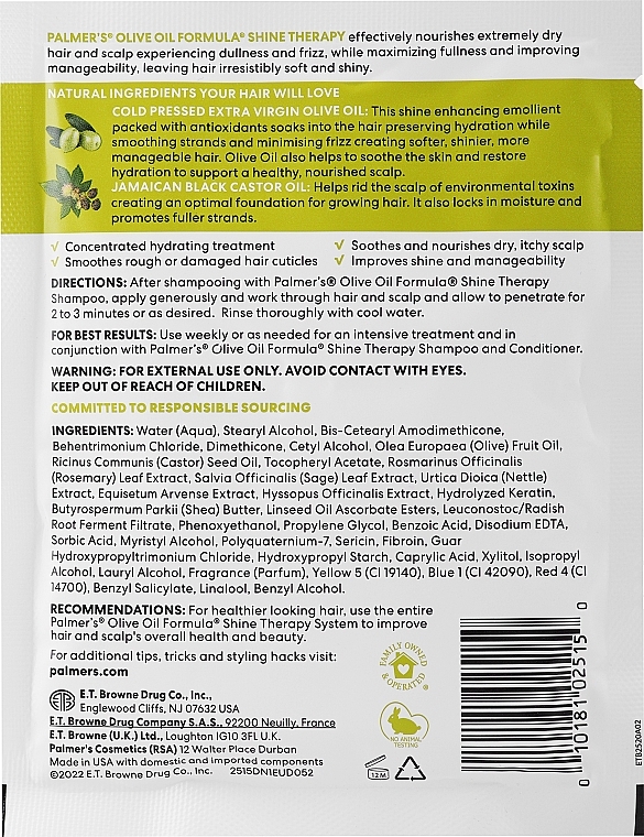 Pflegender Conditioner mit Olivenöl - Palmer's Olive Oil Formula Deep Conditioner — Bild N2