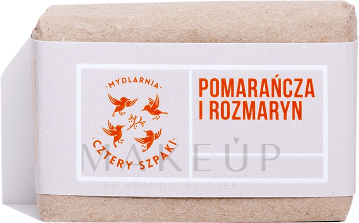 Natürliche Seife mit Orange und Rosmarin - Cztery Szpaki Orange & Rosemary Soap — Bild 110 g