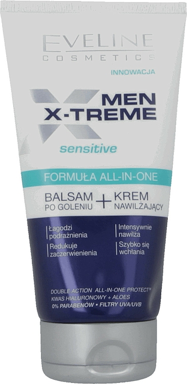 2in1 After Shave Balsam und Feuchtigkeitscreme - Eveline Cosmetics Men Extreme Q10