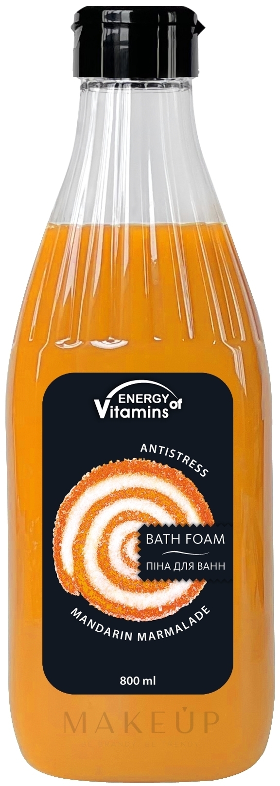 Entspannender Badeschaum mit Mandarinenduft - Leckere Geheimnisse Energy of Vitamins  — Bild 800 ml