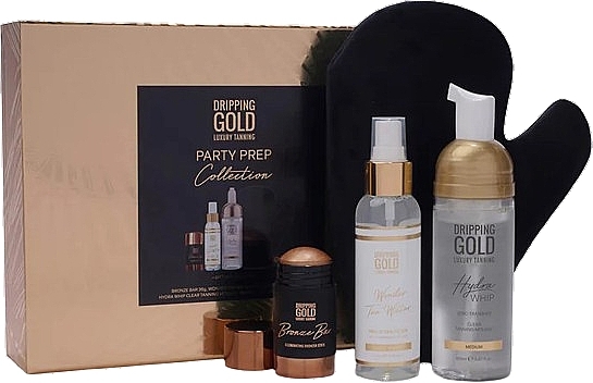 Sosu Dripping Gold Party Prep Set (Spray 100ml + Mousse 150ml + Deostick 36g + Zubehör 1 St.) - Gesichtspflegeset — Bild N1