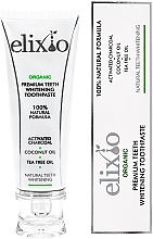 Düfte, Parfümerie und Kosmetik Natürliche Zahnpasta mit Aktivkohle, Kokosöl und Teebaum - Elixio Organic Premium Teeth Whitening Toothpaste