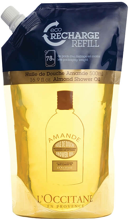 Feuchtigkeitsspendendes Duschöl mit Mandel - L'Occitane Almond Shower Oil (Doypack)  — Bild N1