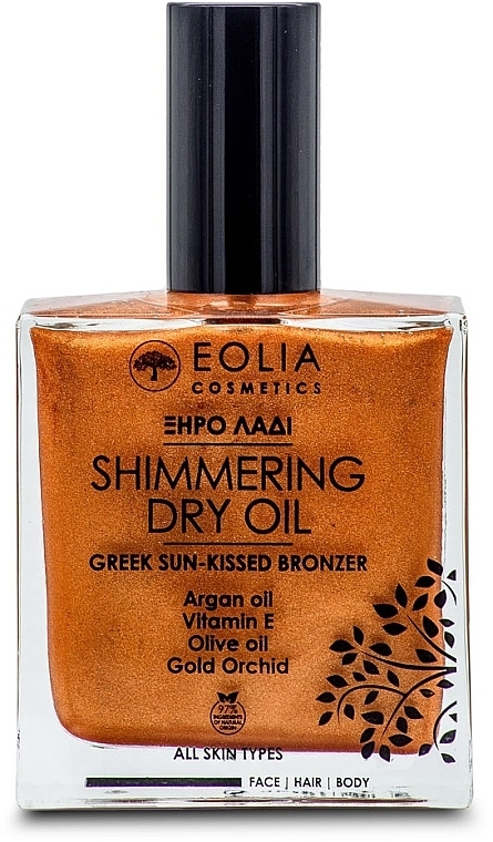 Trockenöl für Gesicht, Körper und Haare - Eolia Shimmering Dry Oil — Bild N1